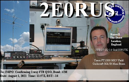 QSL de 2E0RUS