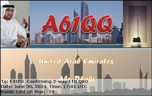 QSL de A61QQ