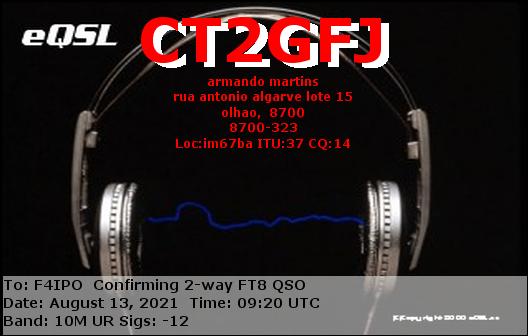 QSL de CT2GFJ