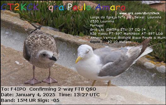 QSL de CT2KCK