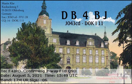 QSL de DB4BJ