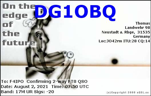 QSL de DG1OBQ