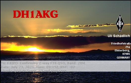 QSL de DH1AKG