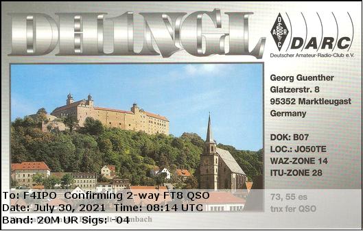 QSL de DH1NGL