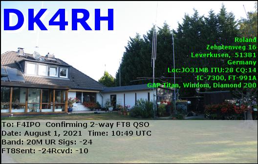 QSL de DK4RH