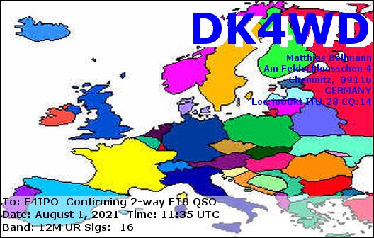 QSL de DK4WD