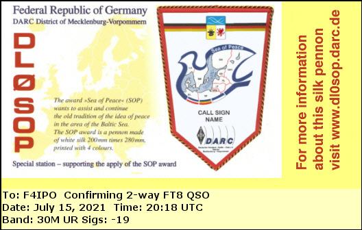 QSL de DL0SOP