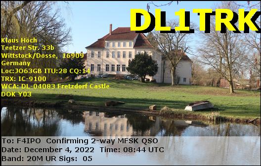 QSL de DL1TRK