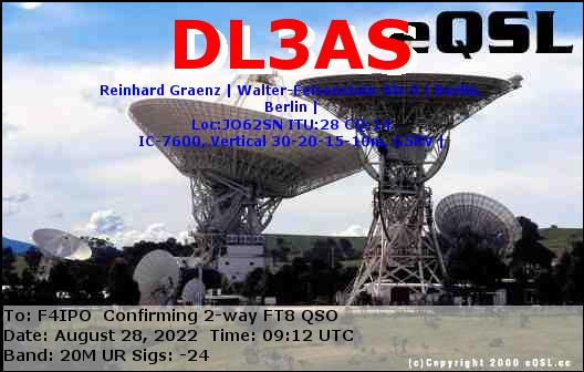 QSL de DL3AS