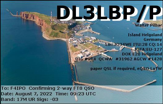 QSL de DL3LBP