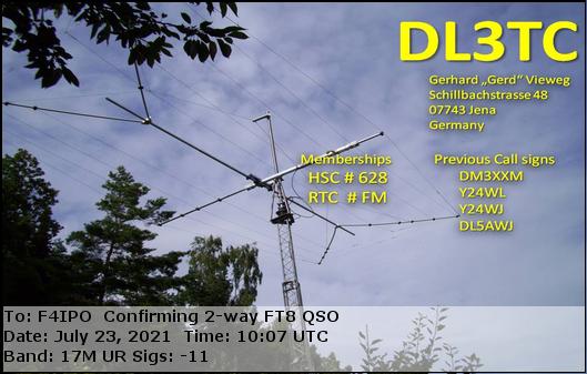 QSL de DL3TC