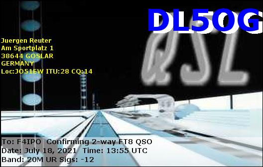 QSL de DL5OG