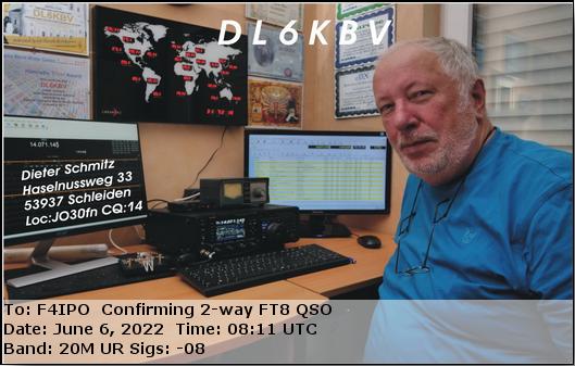 QSL de DL6KBV