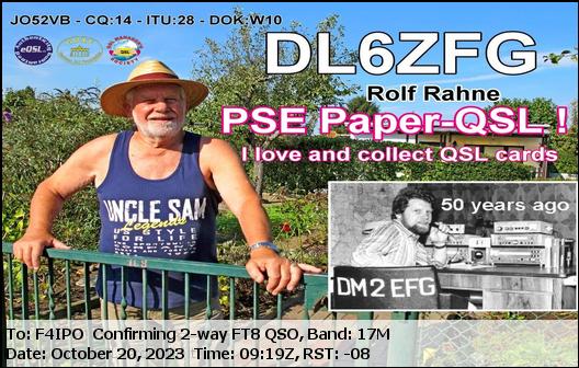 QSL de DL6ZFG