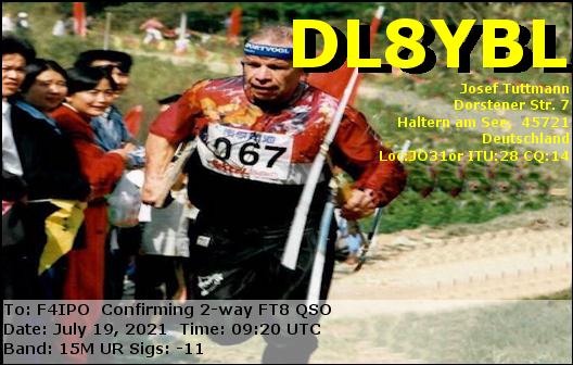 QSL de DL8YBL