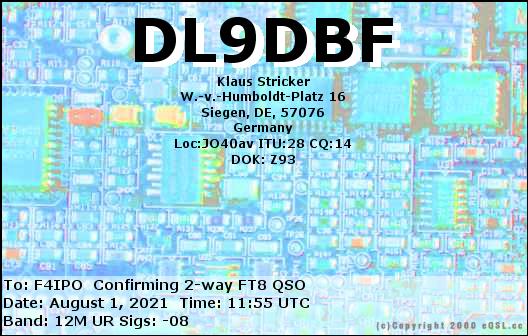 QSL de DL9DBF