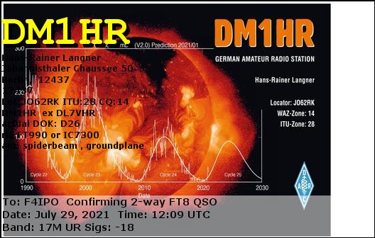 QSL de DM1HR