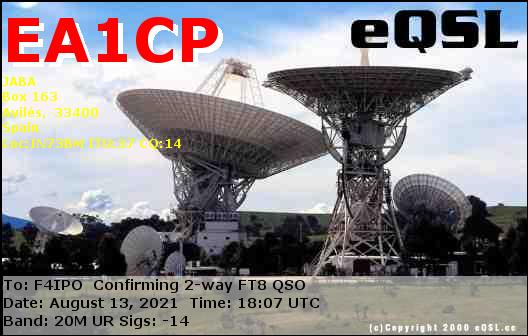 QSL de EA1CP