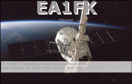 QSL de EA1FK