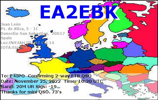 QSL de EA2EBK