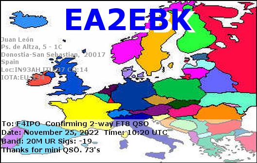 QSL de EA2EBK