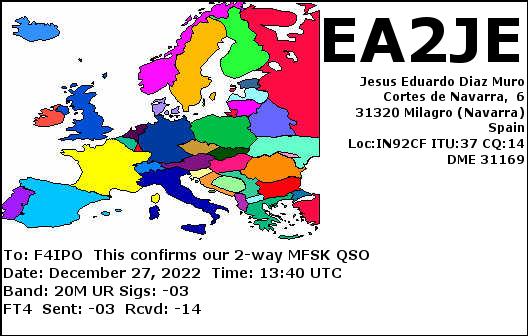 QSL de EA2JE