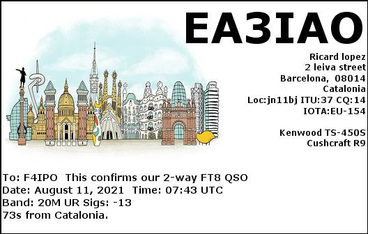 QSL de EA3IAO