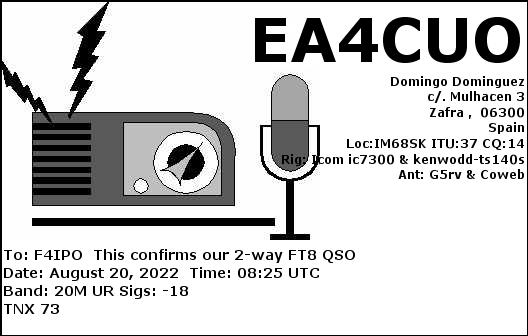 QSL de EA4CUO