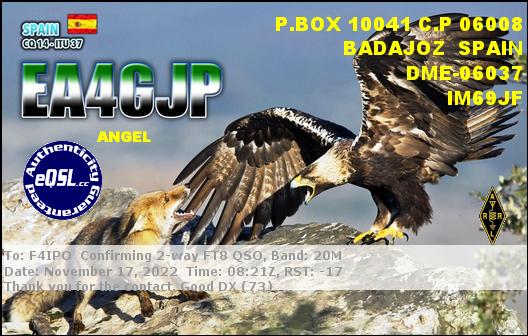 QSL de EA4GJP