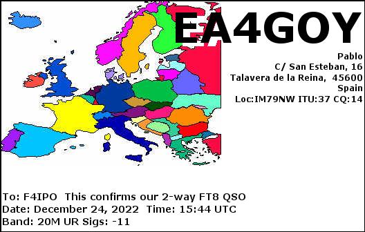 QSL de EA4GOY