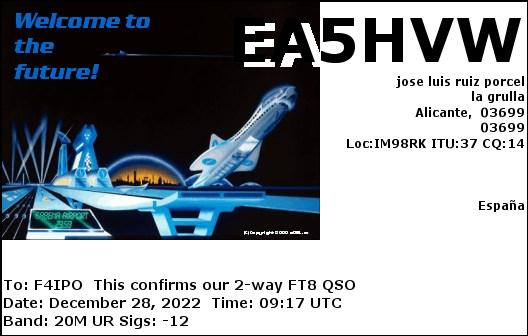 QSL de EA5HVW