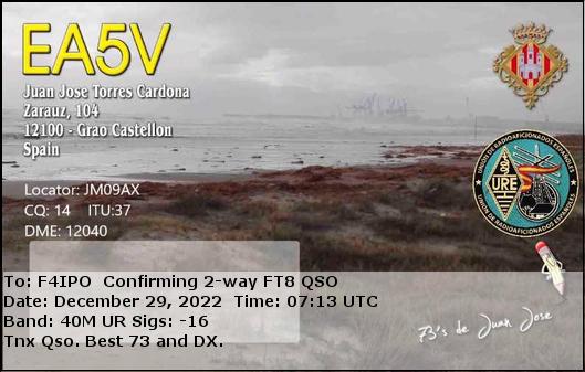 QSL de EA5V