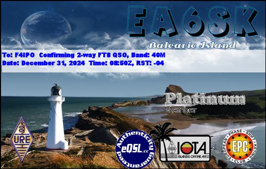 QSL de EA6SK