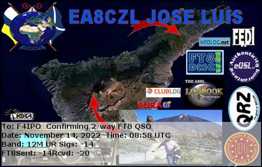 QSL de EA8CZL