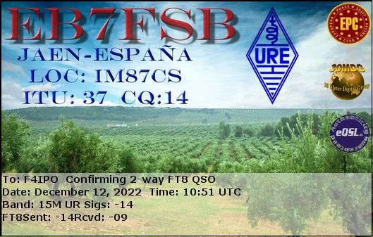 QSL de EB7FSB