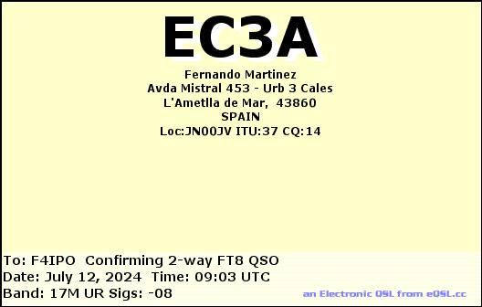 QSL de EC3A