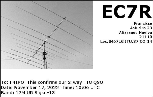 QSL de EC7R