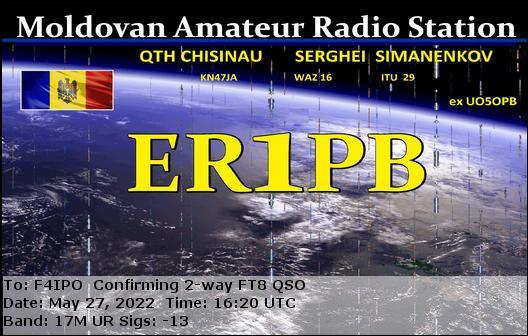 QSL de ER1PB