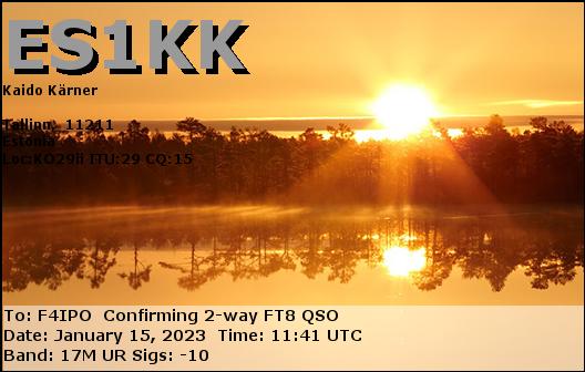 QSL de ES1KK