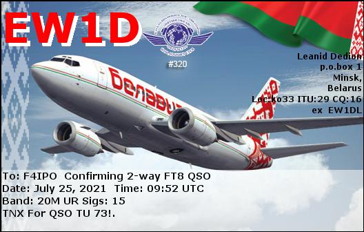 QSL de EW1D