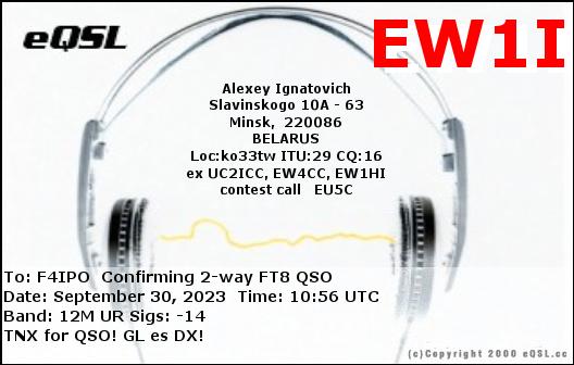 QSL de EW1I