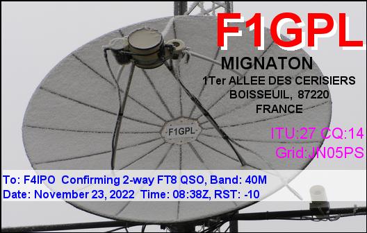 QSL de F1GPL