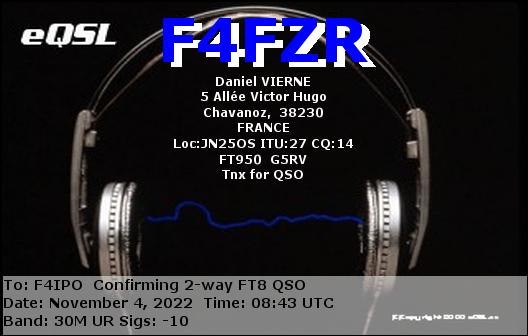 QSL de F4FZR