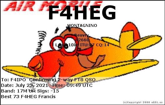 QSL de F4HEG