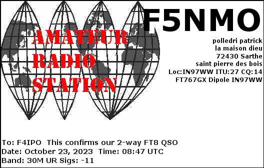 QSL de F5NMO