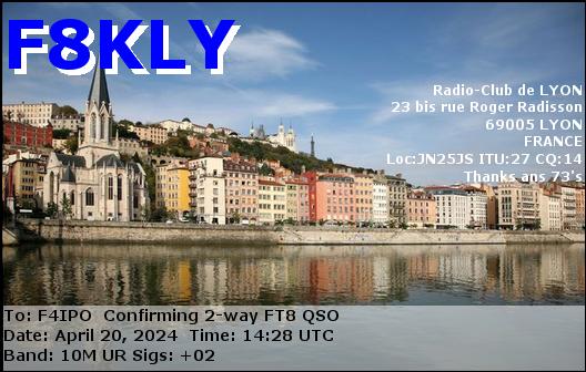 QSL de F8KLY