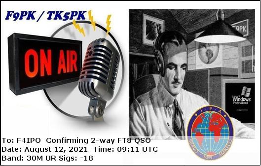 QSL de F9PK