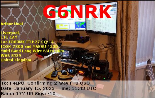 QSL de G6NRK