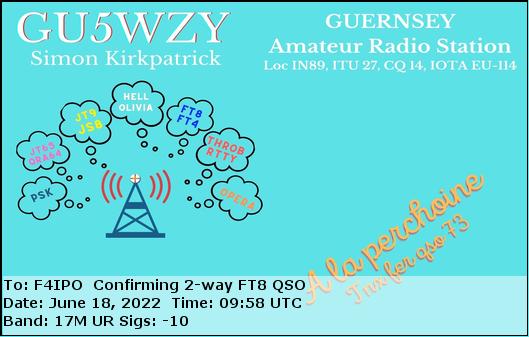 QSL de GU5WZY