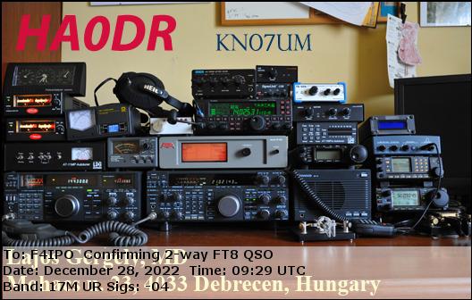 QSL de HA0DR